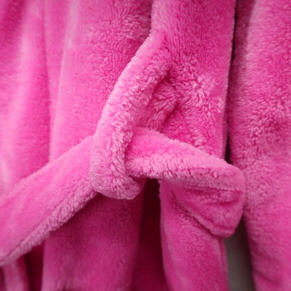 Rongtai Robe Womens Small Pink Plush Thick Mid Length Cozy Comfy - Picture 3 of 10